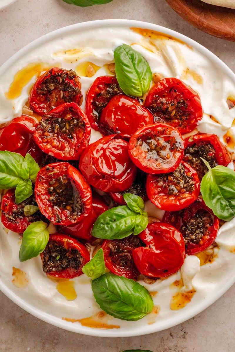 Slow-Roasted Tomatoes With Garlic Confit