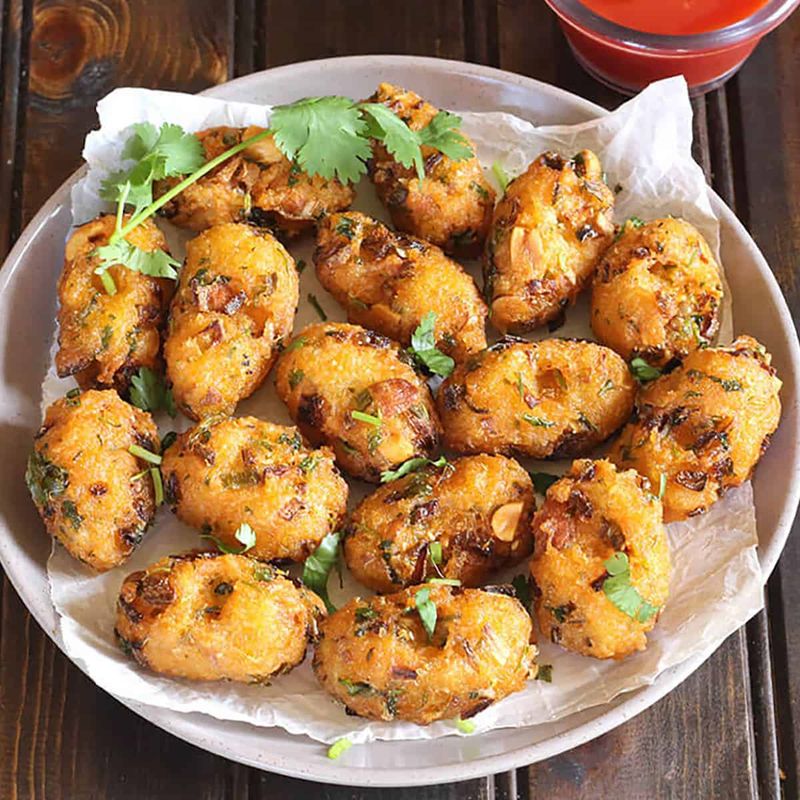 Cheesy Rice Fritters