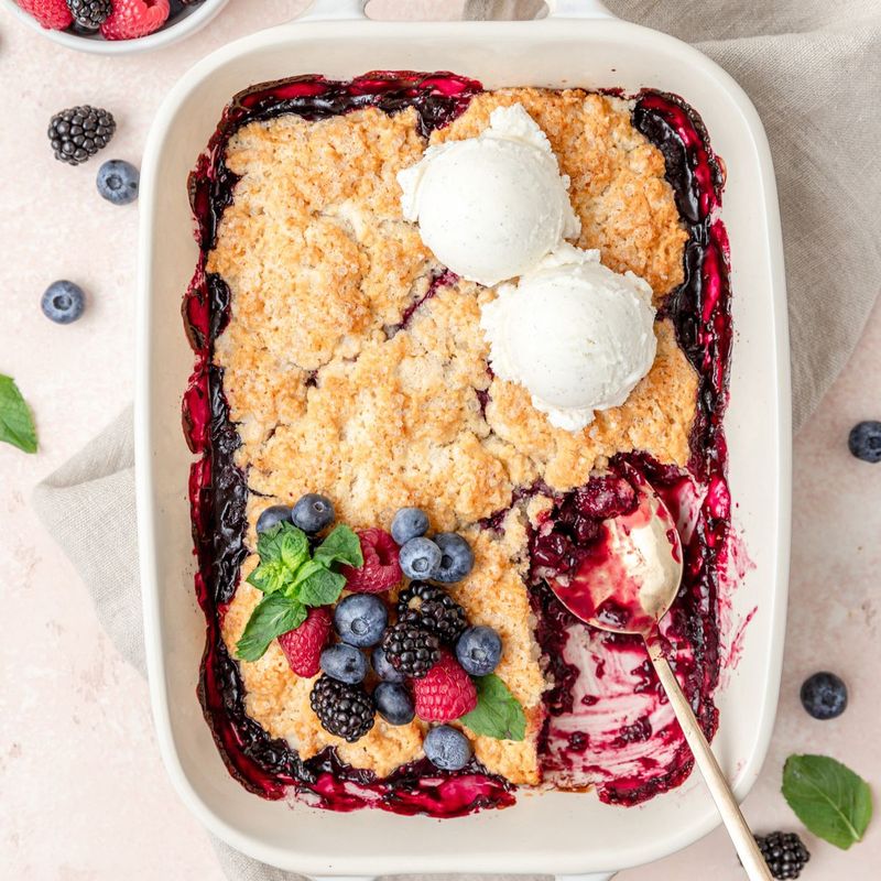 Berry Cobbler With Frozen Berries