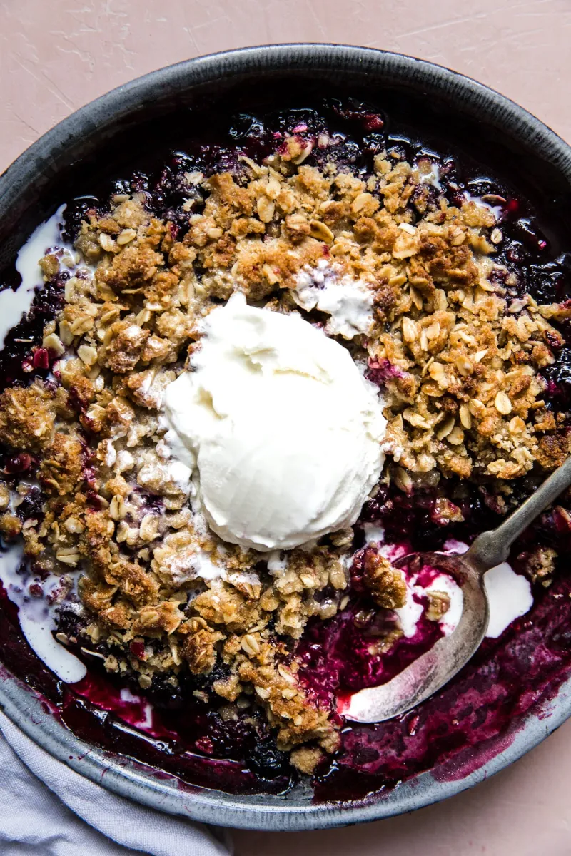 Mixed Berry Crisp From The Freezer