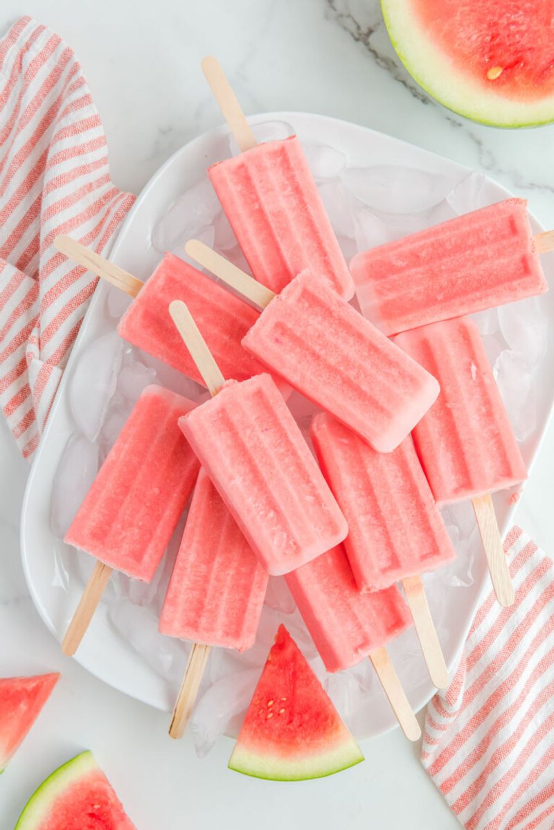 Watermelon Whipped Cream Pops