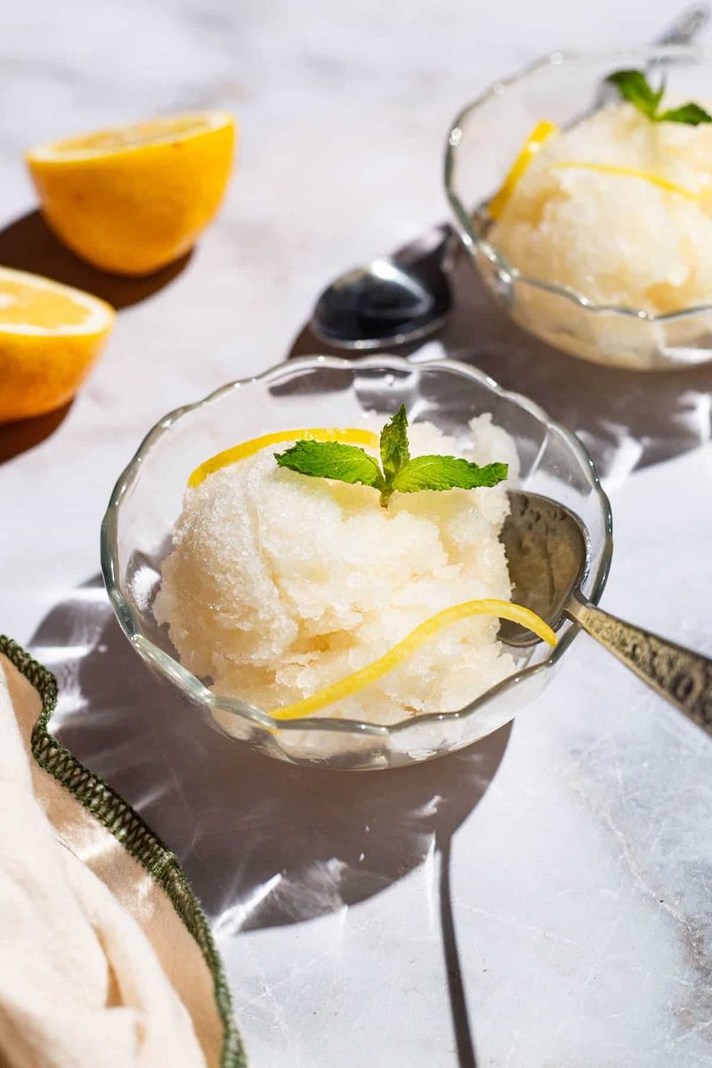 Zesty Lemon Sorbet