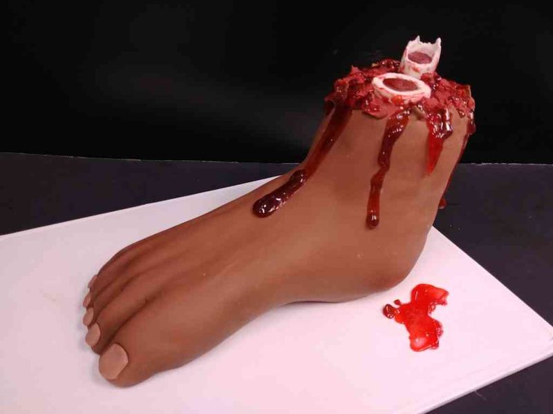 Severed Foot Cake