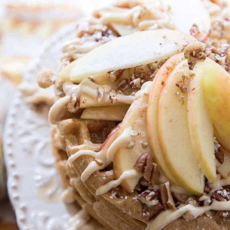 Whole Grain Apple Cinnamon Waffles