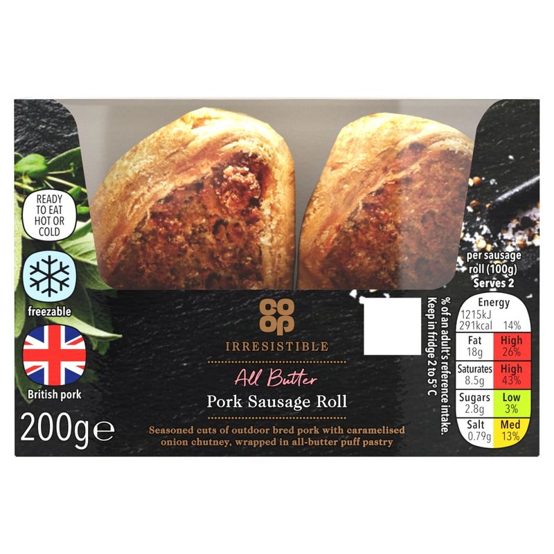 Co-op Irresistible Outdoor Bred Pork Sausage Rolls