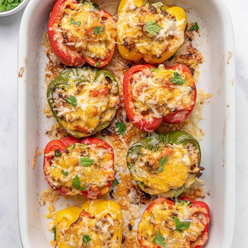 Meatball-Stuffed Bell Peppers
