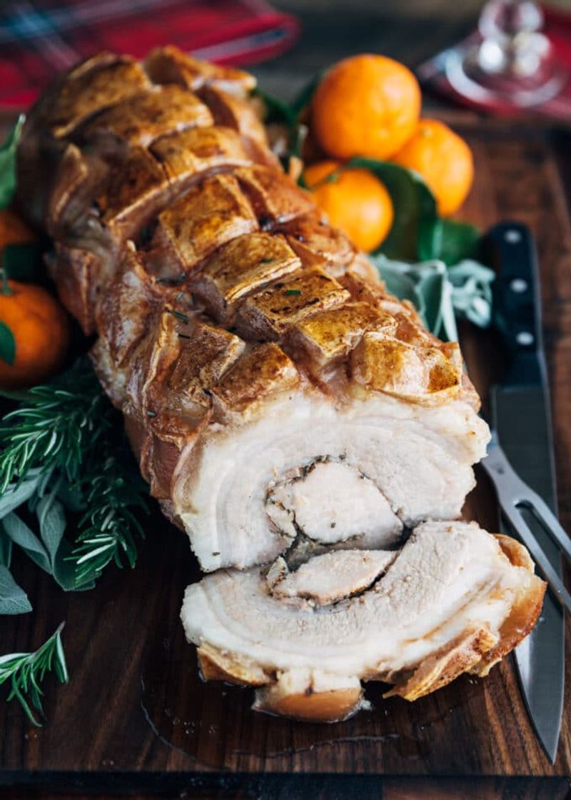 Garlic-Stuffed Porchetta