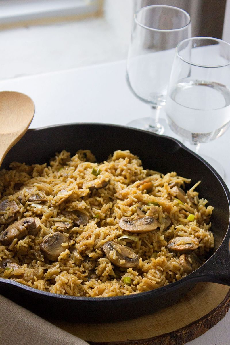 Mushroom Rice Skillet