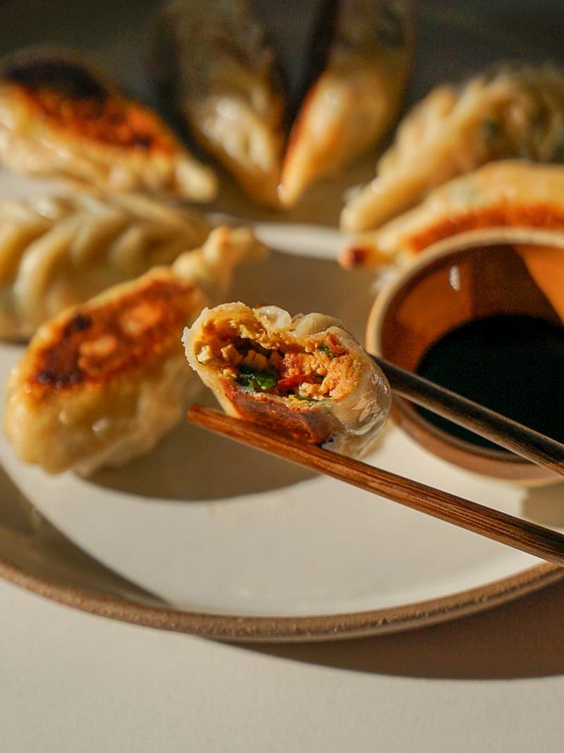Five-Spice Duck And Orange Gyoza
