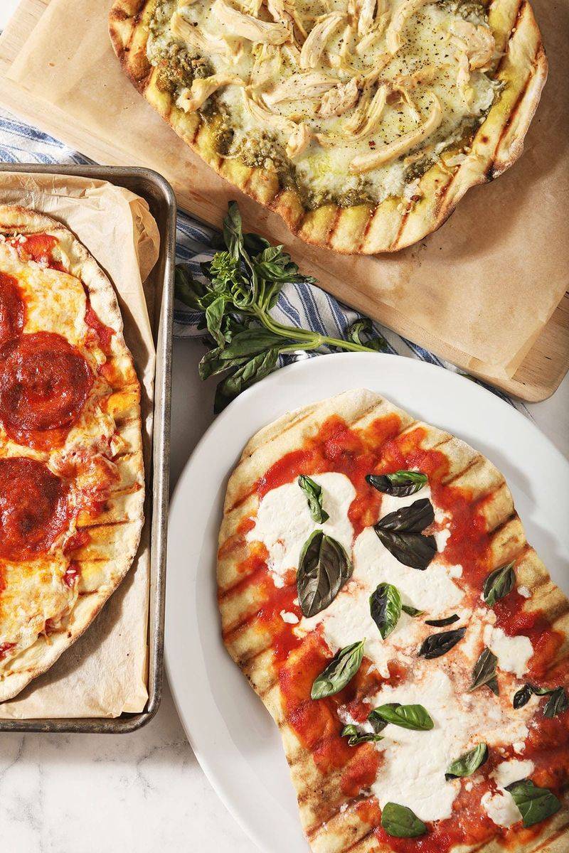 Grilled Flatbread Pizza Bar