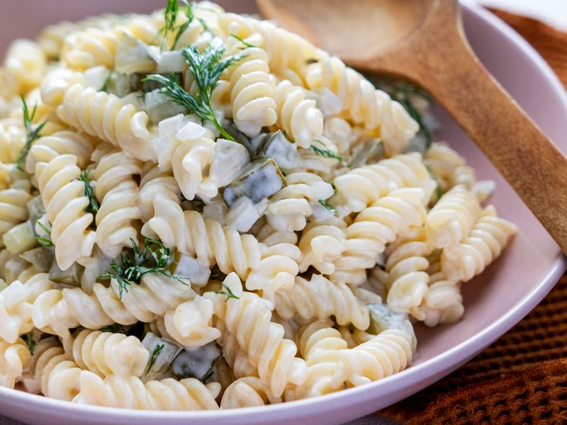 Dill Pickle Pasta Salad