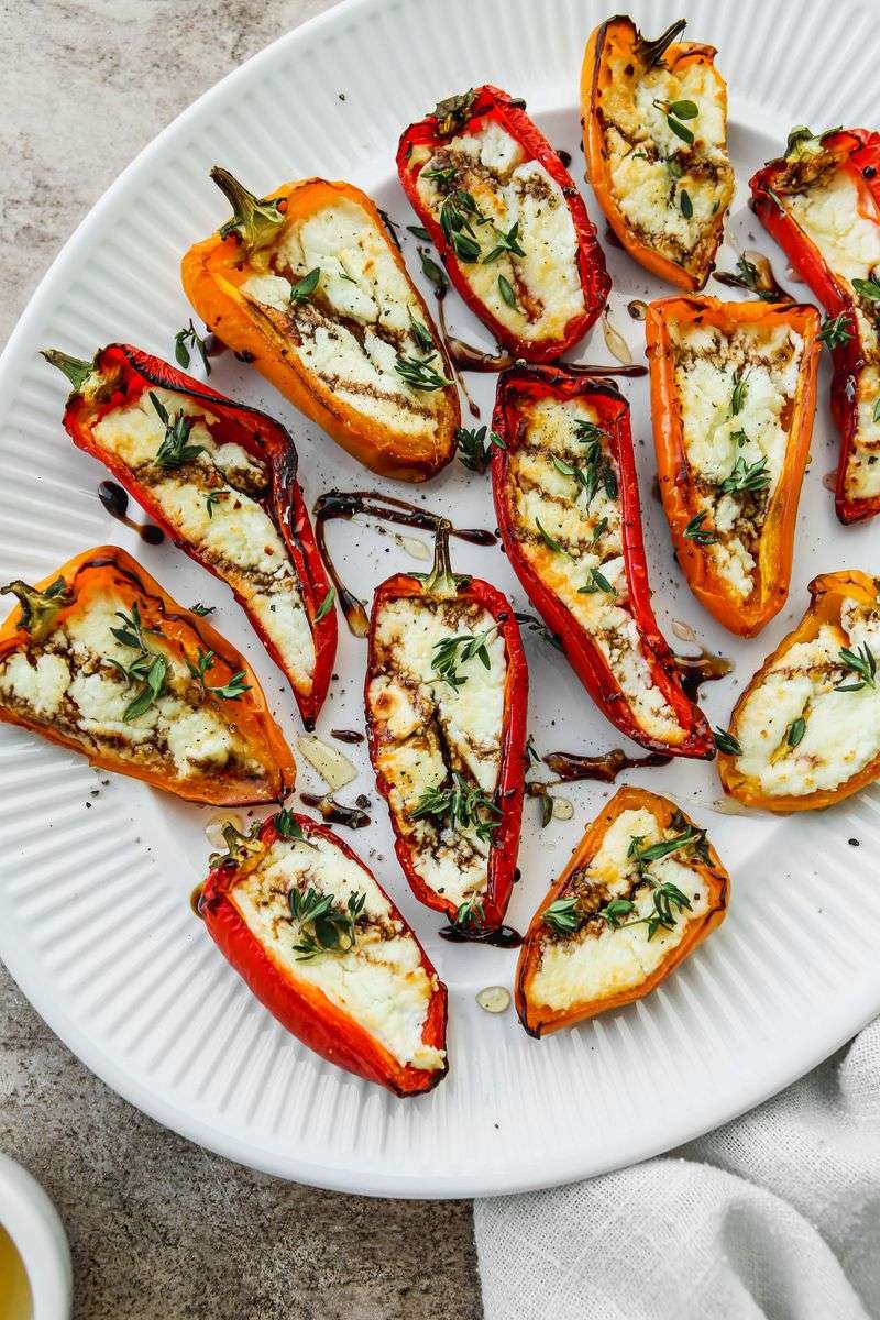 Goat Cheese And Herb Stuffed Peppers
