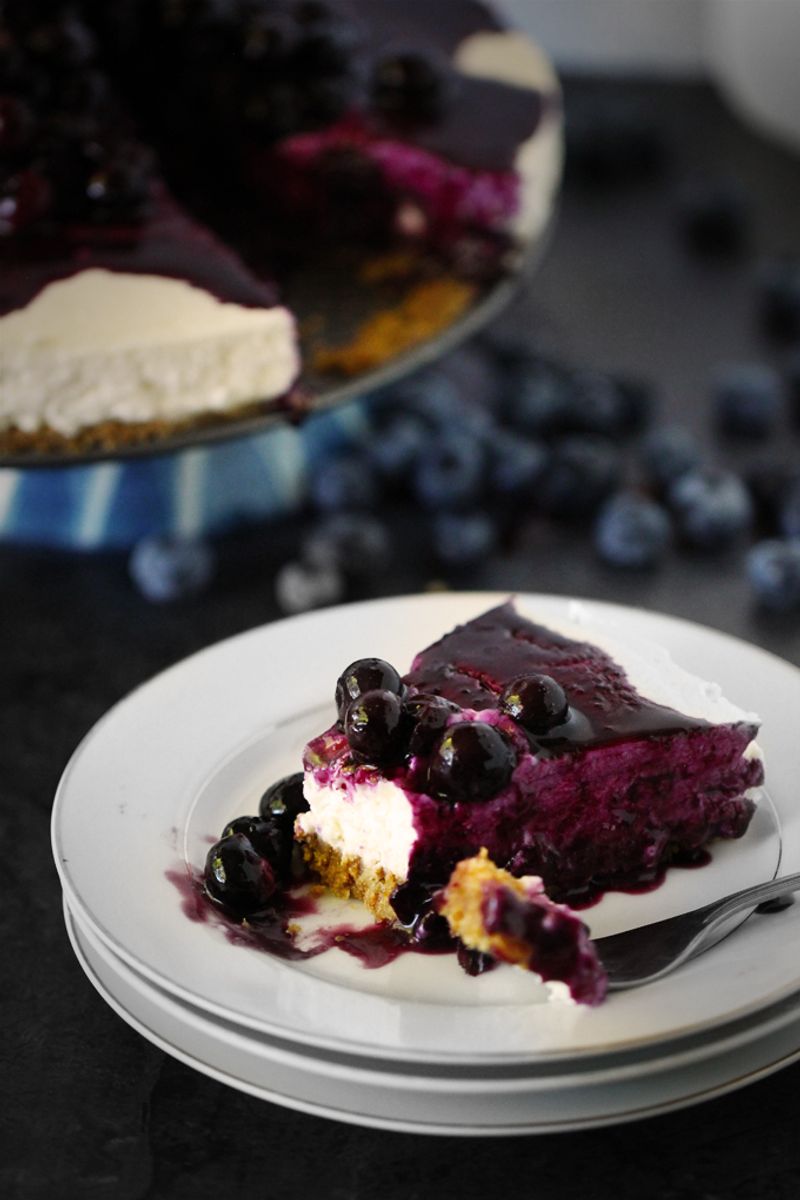 Goat Cheese Cheesecake With Berry Compote