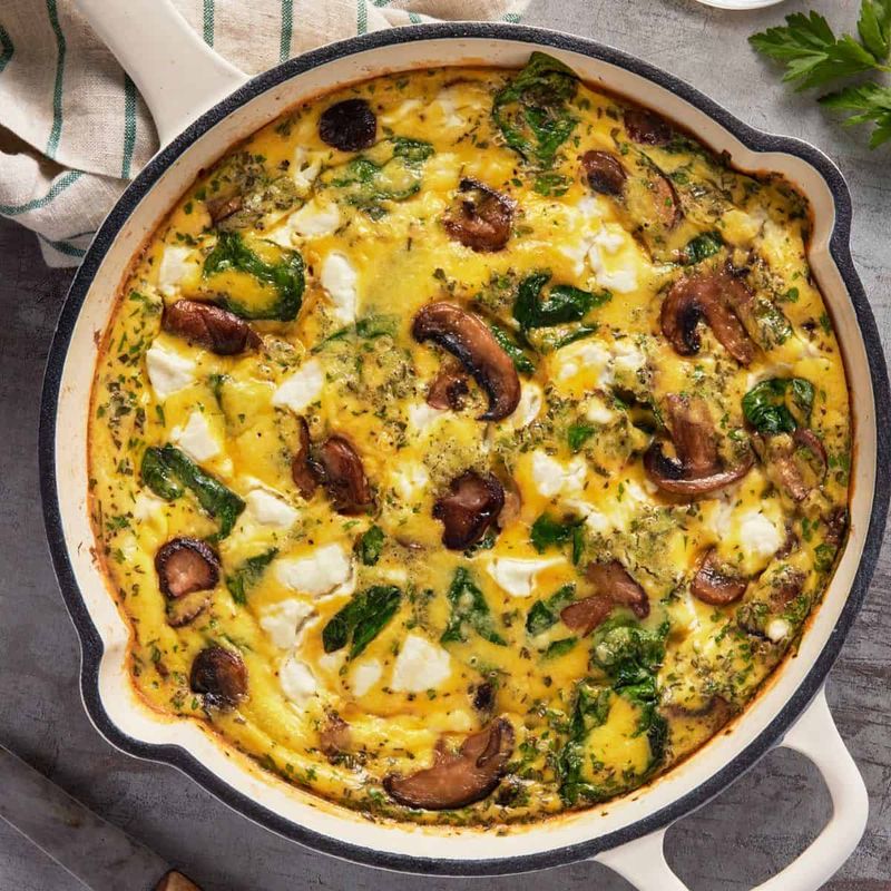 Goat Cheese And Herb Frittata