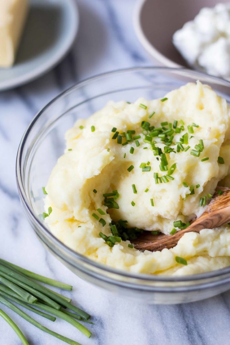 Goat Cheese And Chive Mashed Potatoes