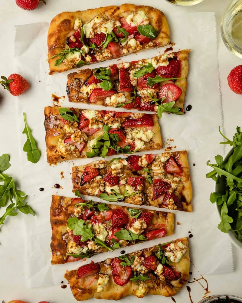 Strawberry Goat Cheese Pizza