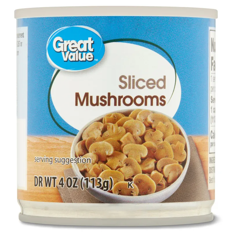 Great Value Sliced Mushrooms (Walmart)