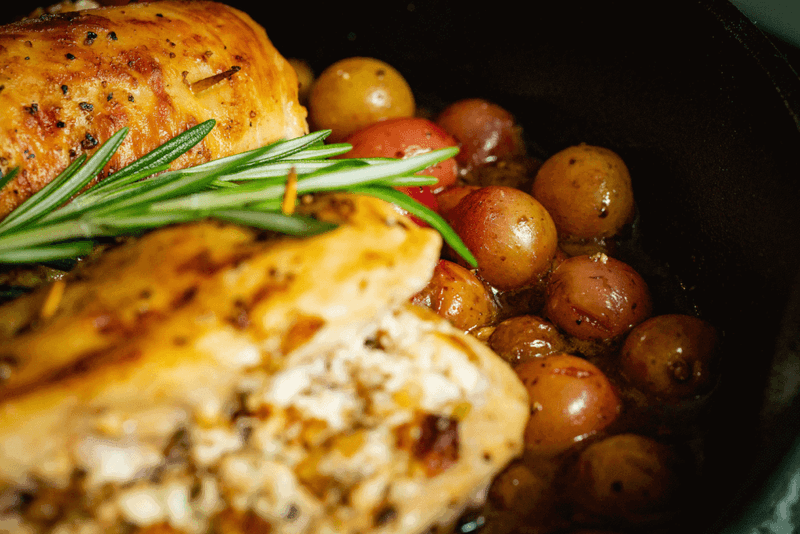 Grape And Goat Cheese Stuffed Chicken