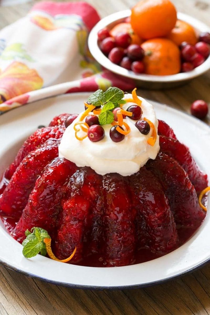 Cranberry Orange Gelatin Mold