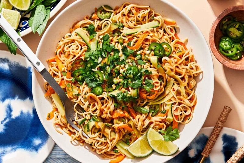 Cold Peanut Noodle Bowls