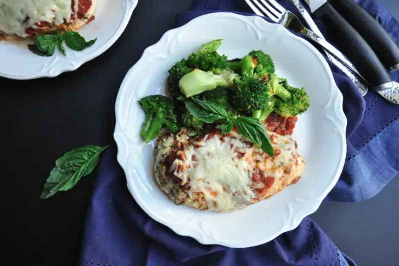 Chicken Parmesan (Low-Carb, No Breading)