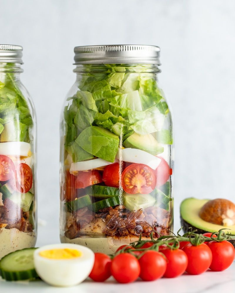 Cobb Salad In A Jar