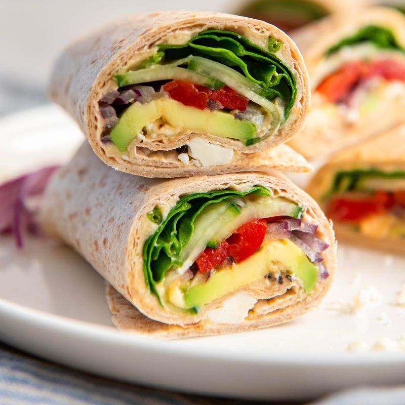 Hummus And Veggie Wrap