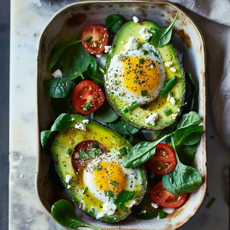 Egg-Stuffed Avocado Bombs