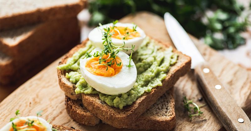 Avocado Toast On Whole Grain Bread
