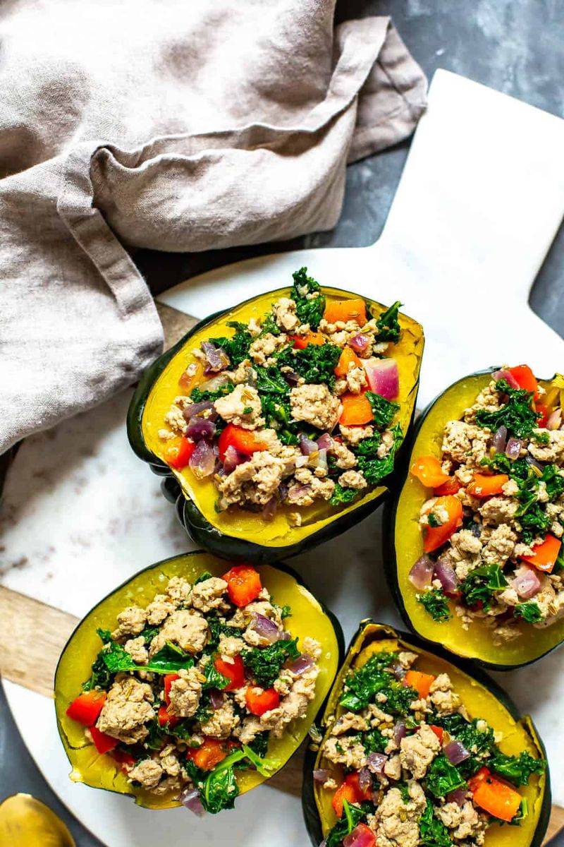 Stuffed Acorn Squash Bowls