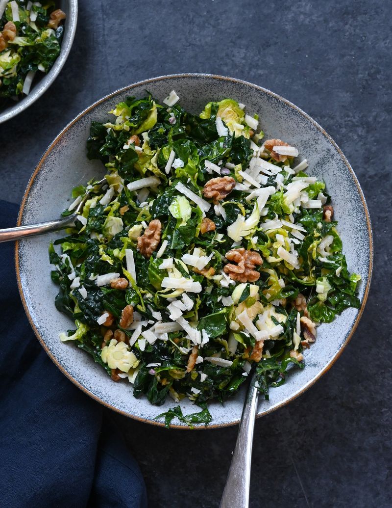 Kale Caesar With Toasted Walnuts