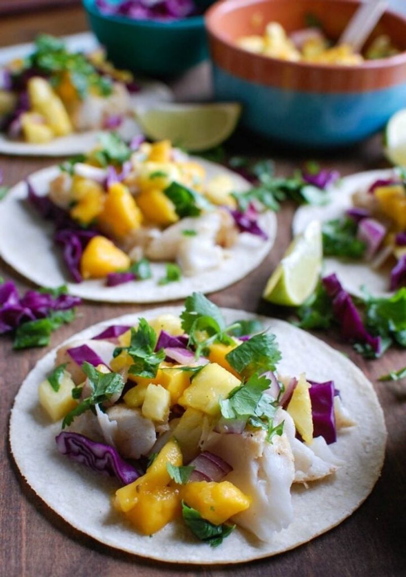 10-Minute Fish Tacos With Pineapple Salsa