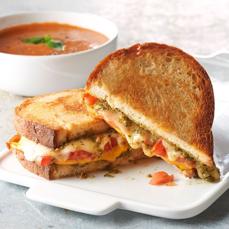 Summer Gazpacho & Grilled Cheese
