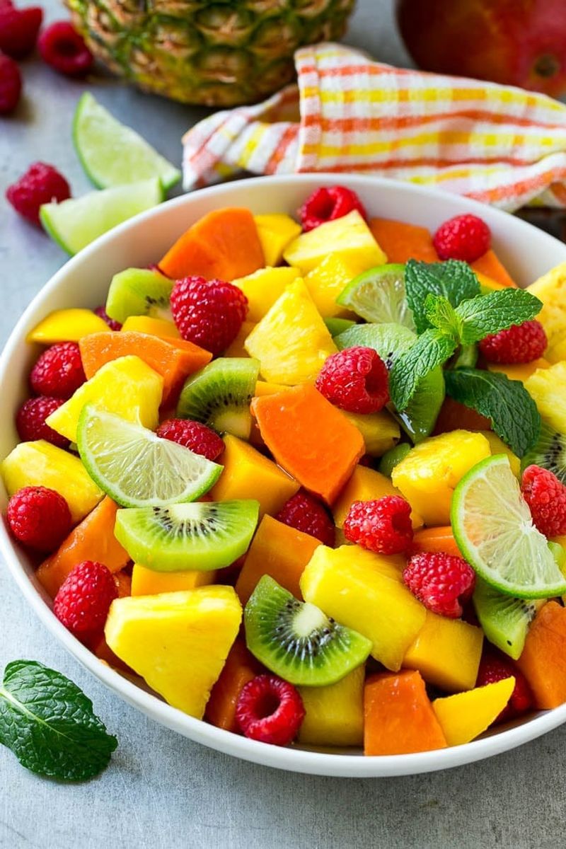 Tropical Fruit Salad With Mint