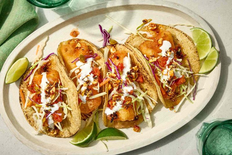 Crispy Catfish Tacos With Slaw