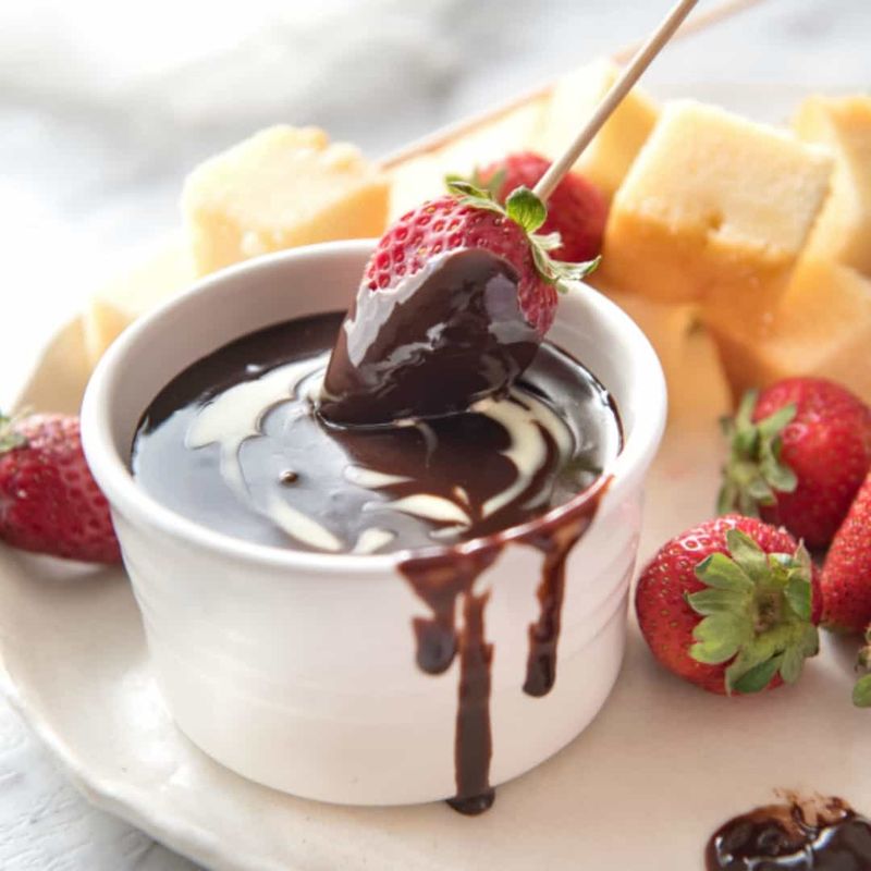 Chocolate Fondue For Two