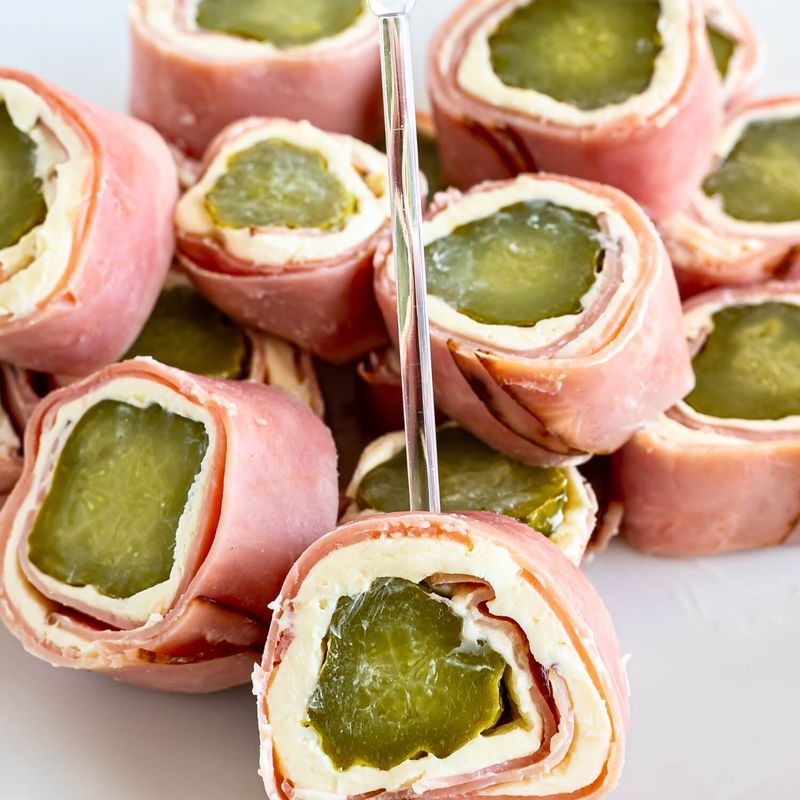 Pickle-Wrapped Cheese Sticks