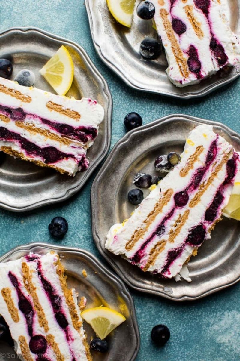 Blueberry Lemon Icebox Cake