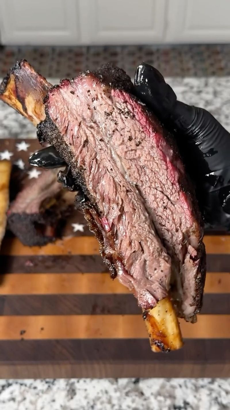 Hickory-Smoked Beef Dinosaur Ribs