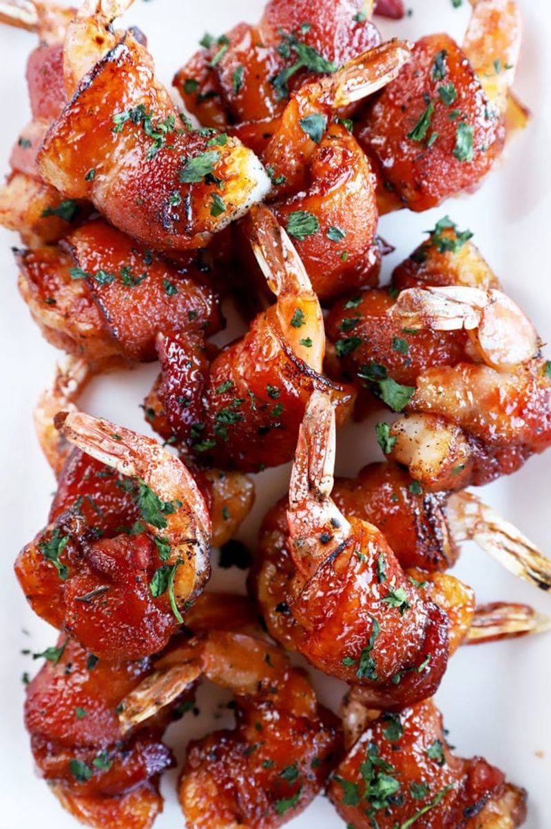 BBQ Bacon-Wrapped Shrimp
