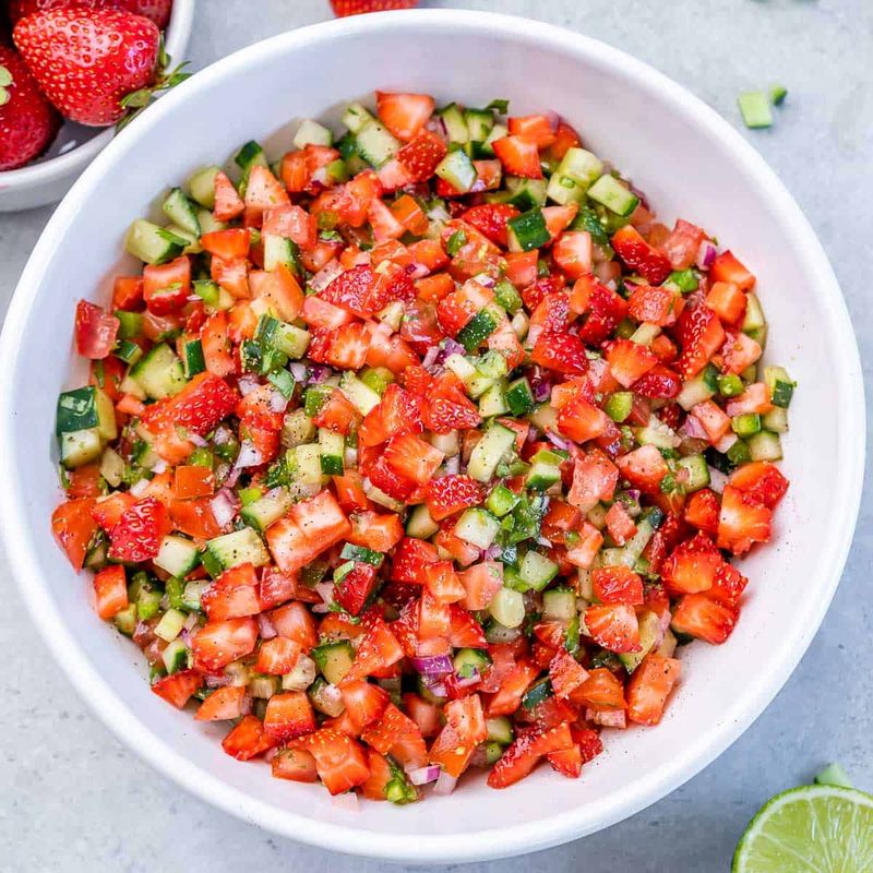 Strawberry Cucumber Salsa