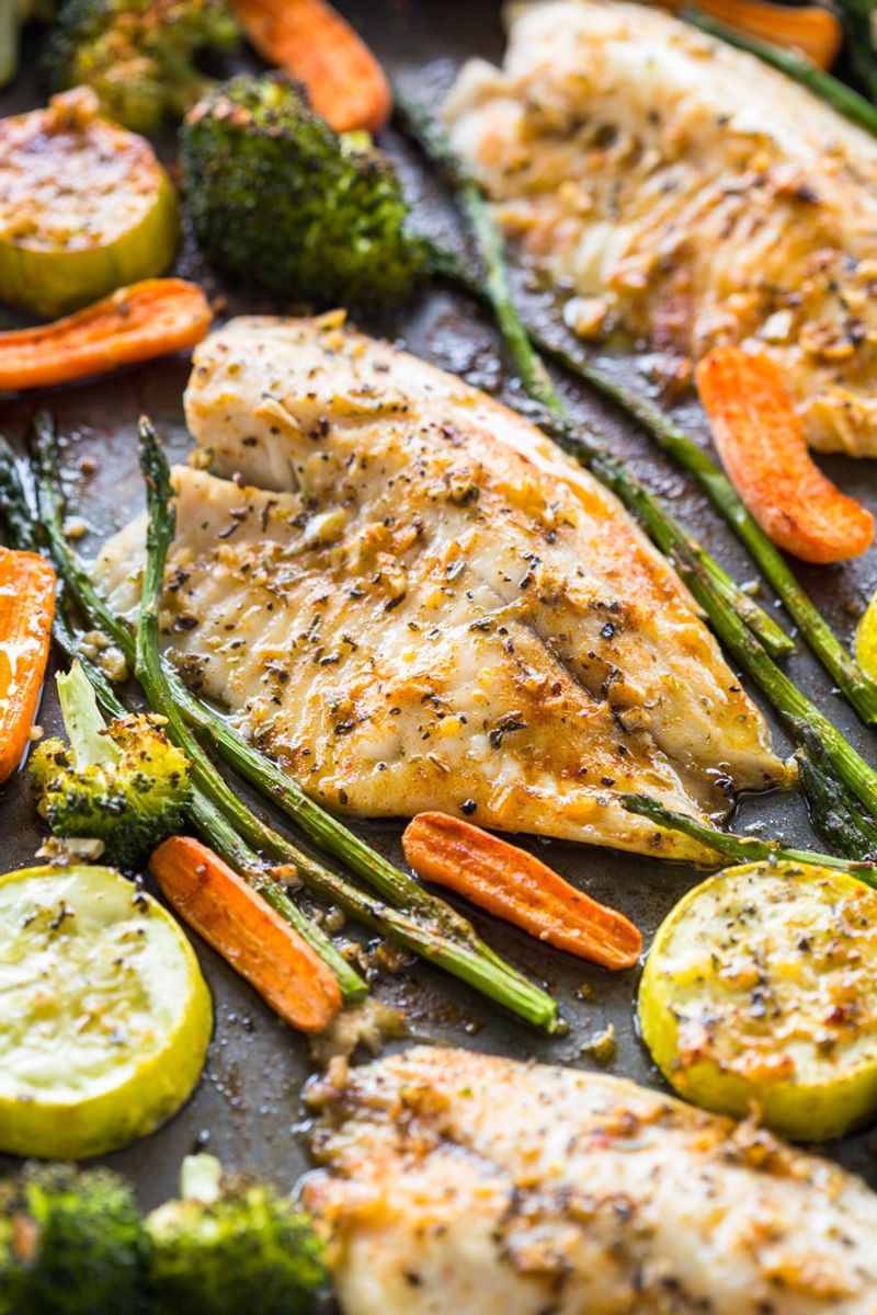 Sheet Pan Lemon-Dill Tilapia