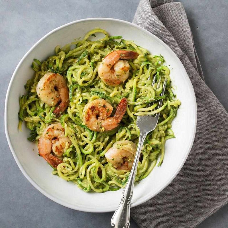 Zucchini Noodles With Pesto