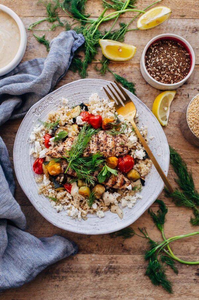 Bulgur & Roasted Vegetable Salad