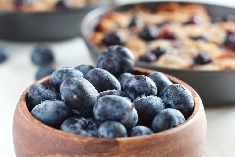 Small Bowl Of Blueberries