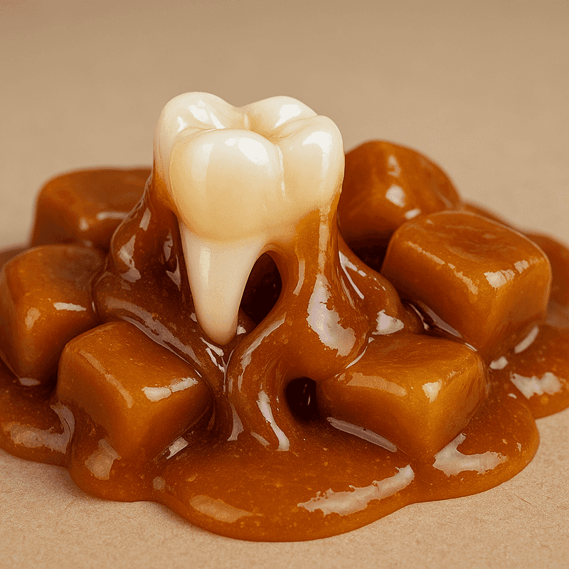 Sticky Caramels: Your Fillings' Worst Nightmare