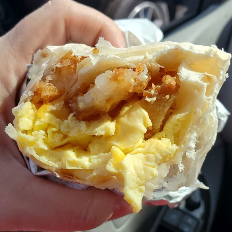 Chick-Fil-A Hash Brown Scramble Burrito