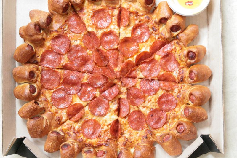 Pizza Hut Hot Dog Stuffed Crust