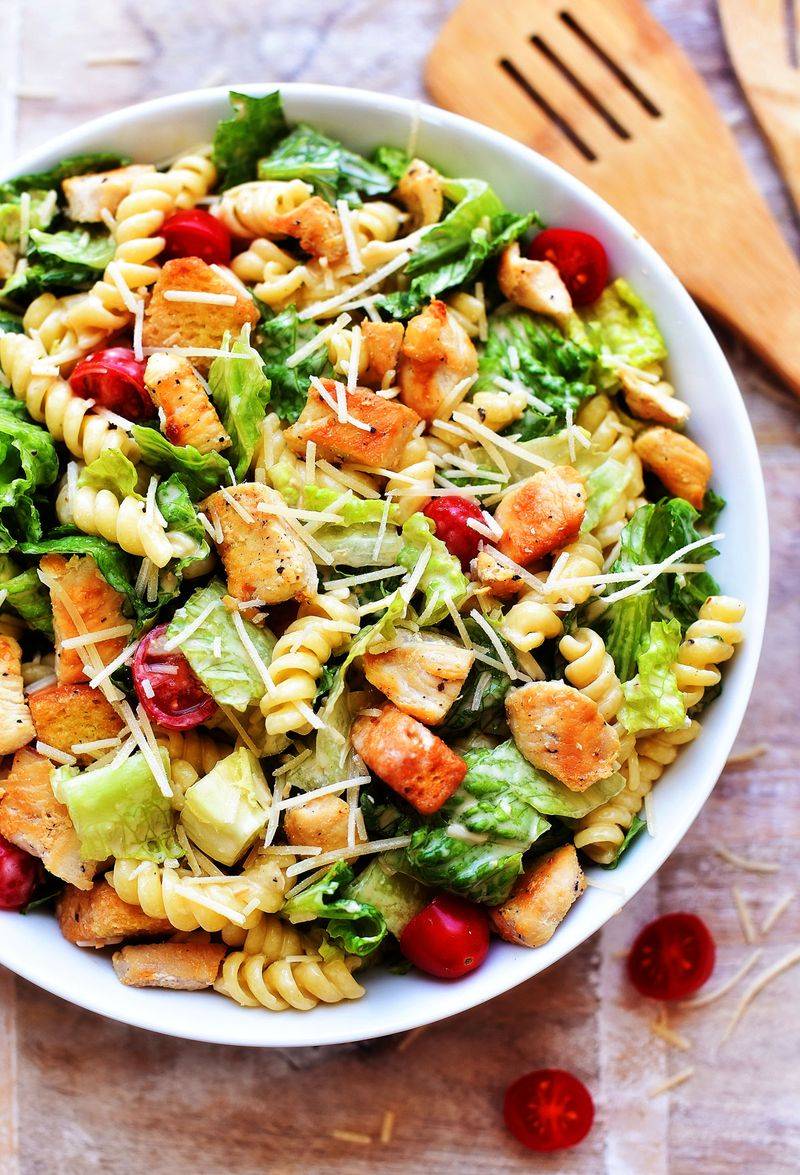 Chicken Caesar Pasta Salad