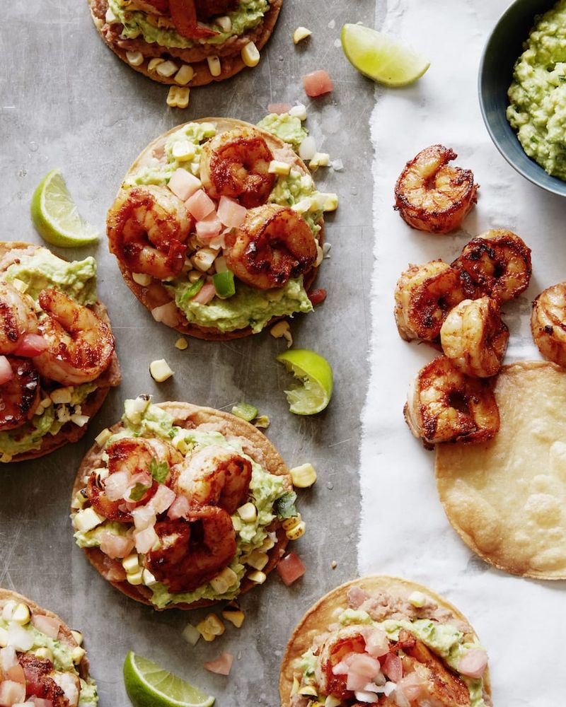 Shrimp And Avocado Tostadas